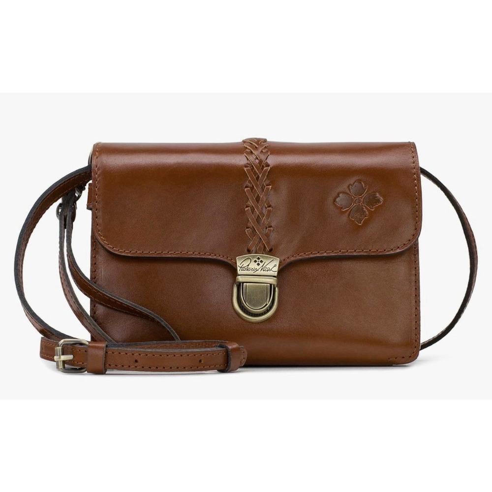 Patricia Nash Bianco Crossbody Organizer Tan Brown